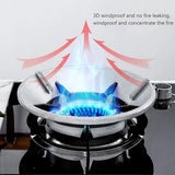 Gas Stove Cover Disk-Windshield Bracket Gas Stove Energy Saving Cover Disk Fire Reflection Windproof Stand(Pack of 2)