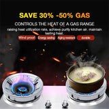 Gas Stove Cover Disk-Windshield Bracket Gas Stove Energy Saving Cover Disk Fire Reflection Windproof Stand(Pack of 2)